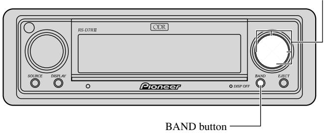 RS-D7RII ODR SOURCE DISPLAY Pioneer BAND ELECT ● DISP OFF BAND button
