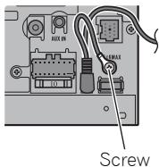 PIONEER AVH-P4100DVD - Connect the optical cable and ground lead to the main unit. - 1