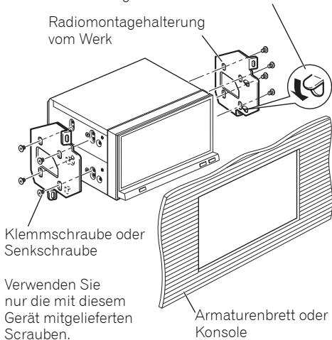 PIONEER AVH-P4100DVD - Befestigen Sie das Gerät an der Radiomontagehalterung vom Werk. - 2
