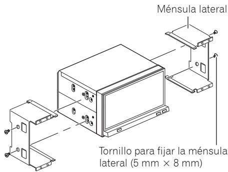 PIONEER AVH-P4100DVD - Saque las ménsulas laterales. - 1