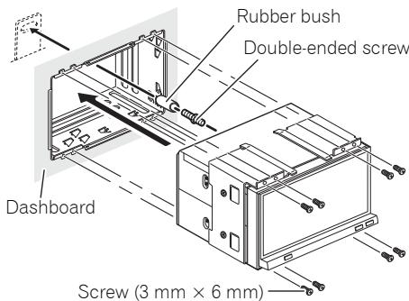 PIONEER AVH-P4100DVD - Install this unit and fasten the screws. - 1