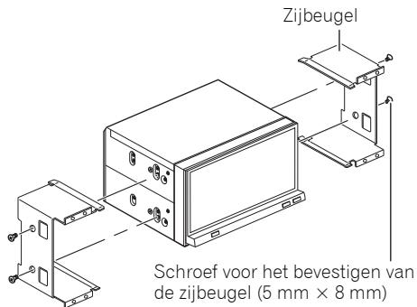 PIONEER AVH-P4100DVD - Verwijder de zijbeugels. - 1
