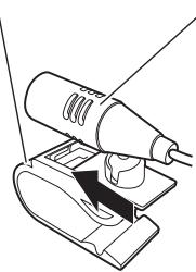 PIONEER AVIC-F910BT - Install the microphone in the microphone clip. - 1