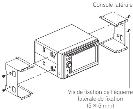 PIONEER AVIC-F910BT - Installer le support sur le tableau de bord. - 1