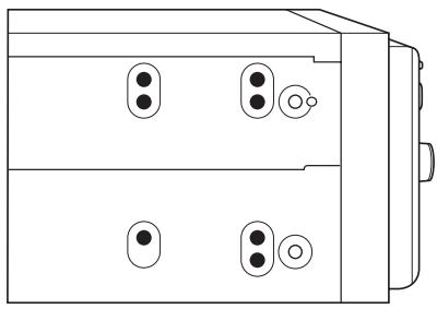 PIONEER AVIC-F910BT - Fastening the navigation unit to the factory radio-mounting bracket. - 1