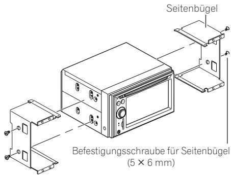 PIONEER AVIC-F910BT - Entfernen Sie die Seitenbügel. - 1
