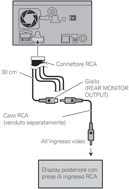 PIONEER AVIC-F910BT - Quando si collega il display posteriore - 1