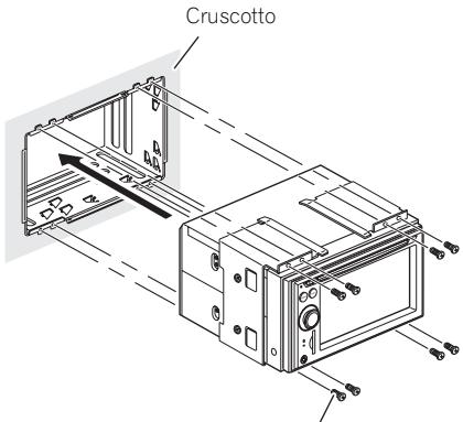 PIONEER AVIC-F910BT - Installare il supporto nel cruscotto. - 2