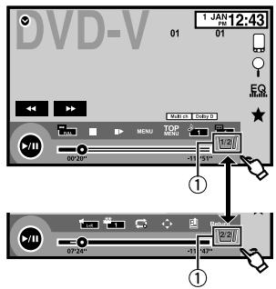 PIONEER AVH-X7500BT - Touch panel keys - 1