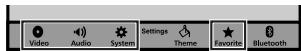 PIONEER AVH-X7500BT - Touch any of the following touch panel keys to select the menu to be adjusted. - 1