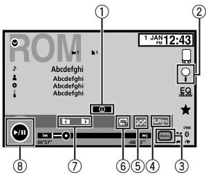 PIONEER AVH-X7500BT - Sound playback operations - 1