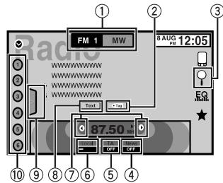 PIONEER AVH-X7500BT - Tuner operations - 1