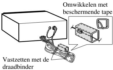 PIONEER AVH-P5700DVD - - Wanneer u de optische kabelaansluitkast installeer met de draadbinder. (Afb. 10) - 1
