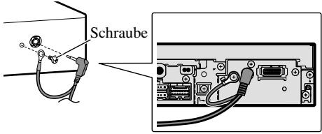 PIONEER AVH-P5700DVD - Lichtleiterkabel und Erdungskabel an der Haupteinheit anschließen. (Abb. 7) - 1