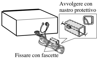 PIONEER AVH-P5700DVD - Installazione della scatola di connessione del cavo ottico - 2
