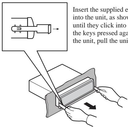 PIONEER AVIC-8DVD - Removing the Unit - 1