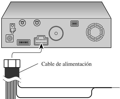 PIONEER AVIC-8DVD - Conexión del cable de alimentación (2) - 1