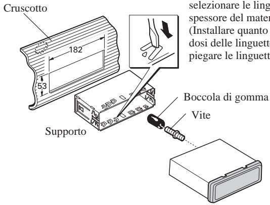 PIONEER AVIC-8DVD - Installazione con la boccola di gomma - 1