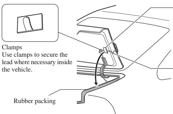PIONEER AVIC-8DVD - When routing the lead in from inside the boot - 1