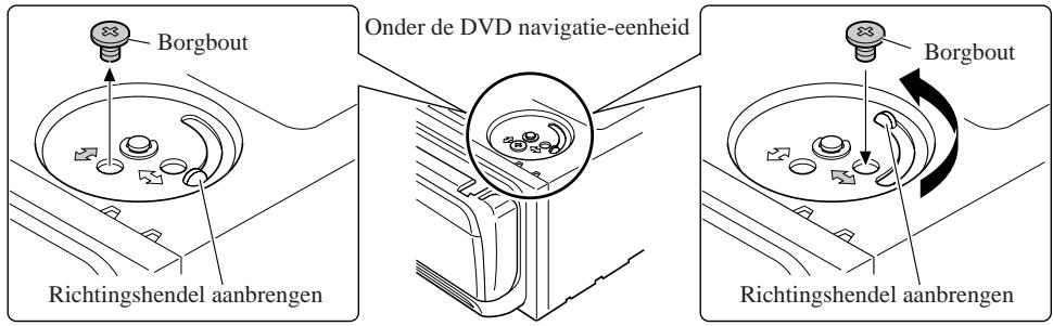 PIONEER AVIC-8DVD - Mueva la palanca y fije el tornillo de montaje en el lado " " - 1