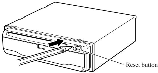 PIONEER AVIC-8DVD - Press the reset button on the main unit. - 1