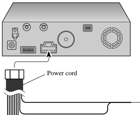 PIONEER AVIC-8DVD - Connecting the power cord (2) - 1