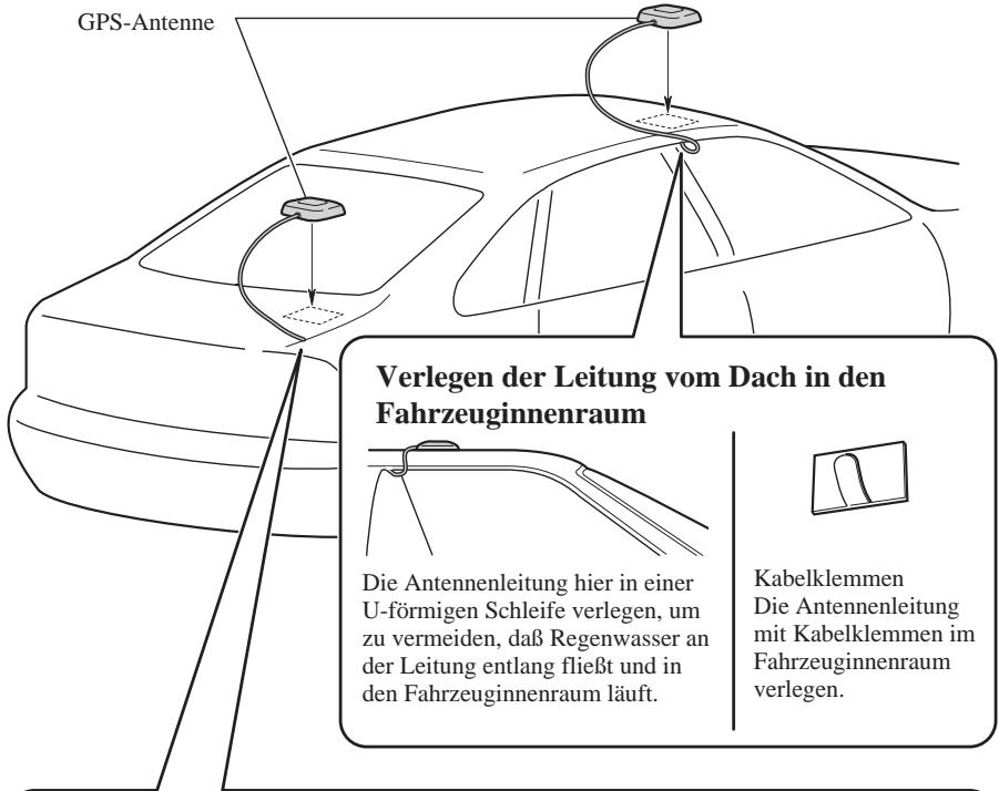 PIONEER AVIC-8DVD - Einbau der Antenne außen am Fahrzeug (an der Karosserie) - 1