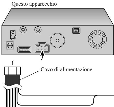PIONEER AVIC-8DVD - Collegamento del cavo di alimentazione (2) - 1