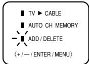 TOSHIBA 19A24 - Pour ajouter/effacer des CANAUX de la mémoire - 5