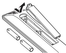 TOSHIBA RV-743 - Inserting batteries and effective range - 1