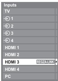 TOSHIBA RV-743 - REGZA-LINK input source selection - 1