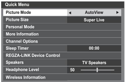TOSHIBA UL863 - Quick Menu - 1