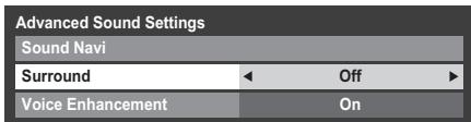 TOSHIBA UL863 - Surround Settings - 1