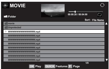 TOSHIBA UL863 - Viewing movie files (on a DLN A CERTIFIEDTM Server or USB device) - 1
