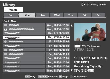 TOSHIBA UL863 - To view a recorded programme - 1