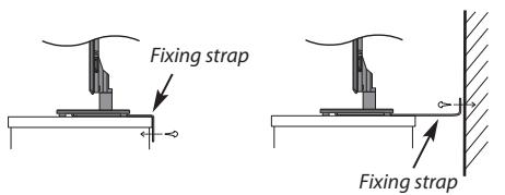 TOSHIBA UL863 - When using a Wall Bracket - 1