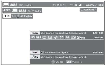 TOSHIBA UL863 - To schedule a programme using the information screen - 2