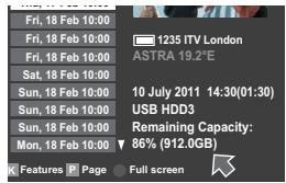TOSHIBA UL863 - To check the remaining USB HDD capacity - 1