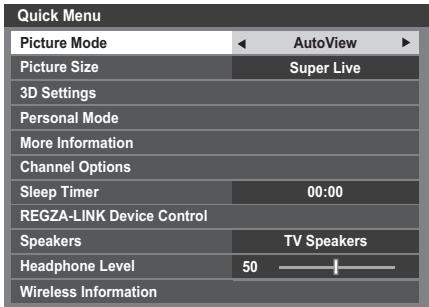 TOSHIBA VL863 - Quick Menu - 1