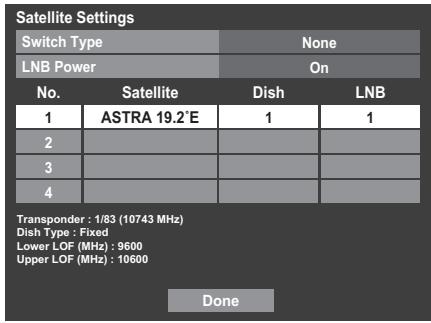 TOSHIBA VL863 - To add a satellite: - 1
