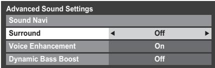 TOSHIBA VL863 - Surround Settings - 1