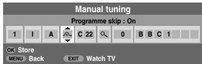 TOSHIBA XV-500 - Programme skip - 2