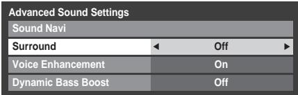 TOSHIBA ZL1 - Surround Settings - 1