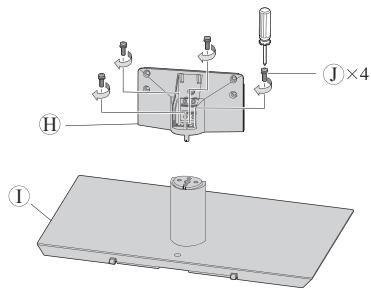 TOSHIBA ZL1 - Attach the pedestal stand - 2