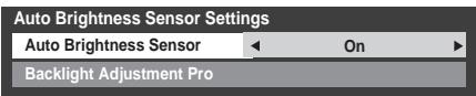 TOSHIBA ZL1 - Auto Brightness Sensor Settings - 1