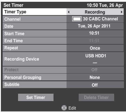 TOSHIBA ZL1 - To programme the timer - 1