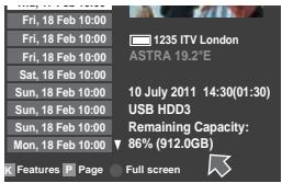 TOSHIBA ZL1 - To check the remaining USB HDD capacity - 1