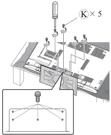 TOSHIBA ZL1 - Attach the pedestal stand - 4