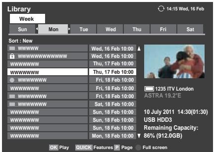 TOSHIBA ZL1 - To view a recorded programme - 1