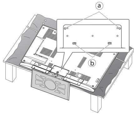 TOSHIBA ZL1 - Attach the pedestal stand - 3